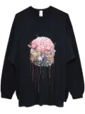 WESTFALL abstract-print oversize sweatshirt - Black