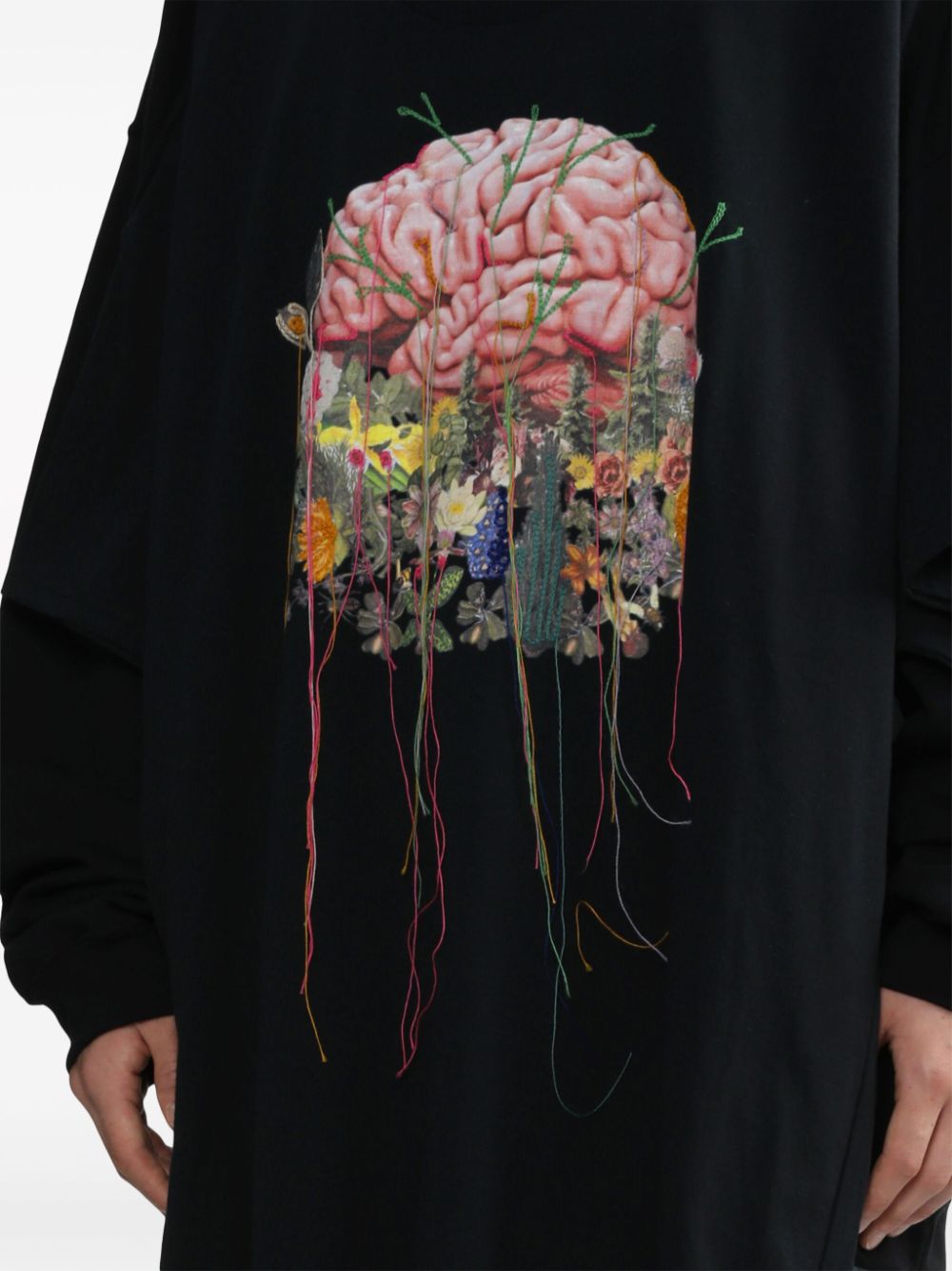 Shop Westfall Abstract-print Oversize Sweatshirt In Black