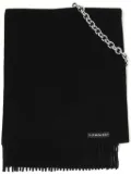 Y/Project chain-link virgin wool scarf - Black