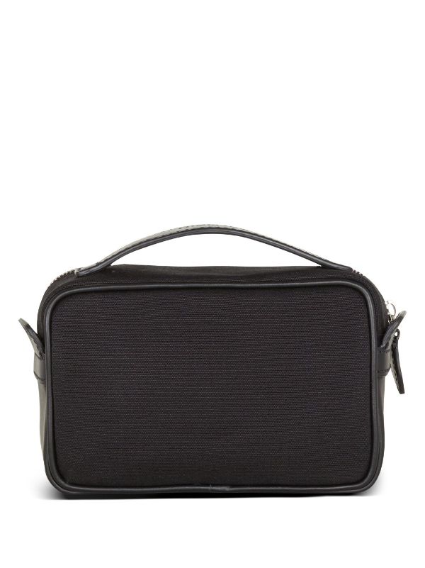 Balmain - Mini Reporter Bag in Canvas and Leather