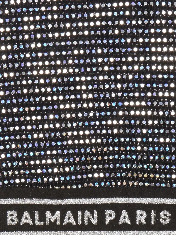 Balmain Kids logo-print Sleeveless Top | Black | FARFETCH IL