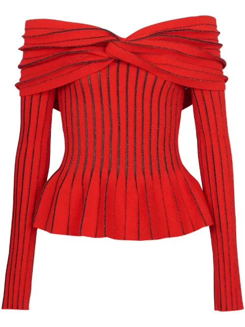Haut à épaules dénudées - Balmain - Modalova