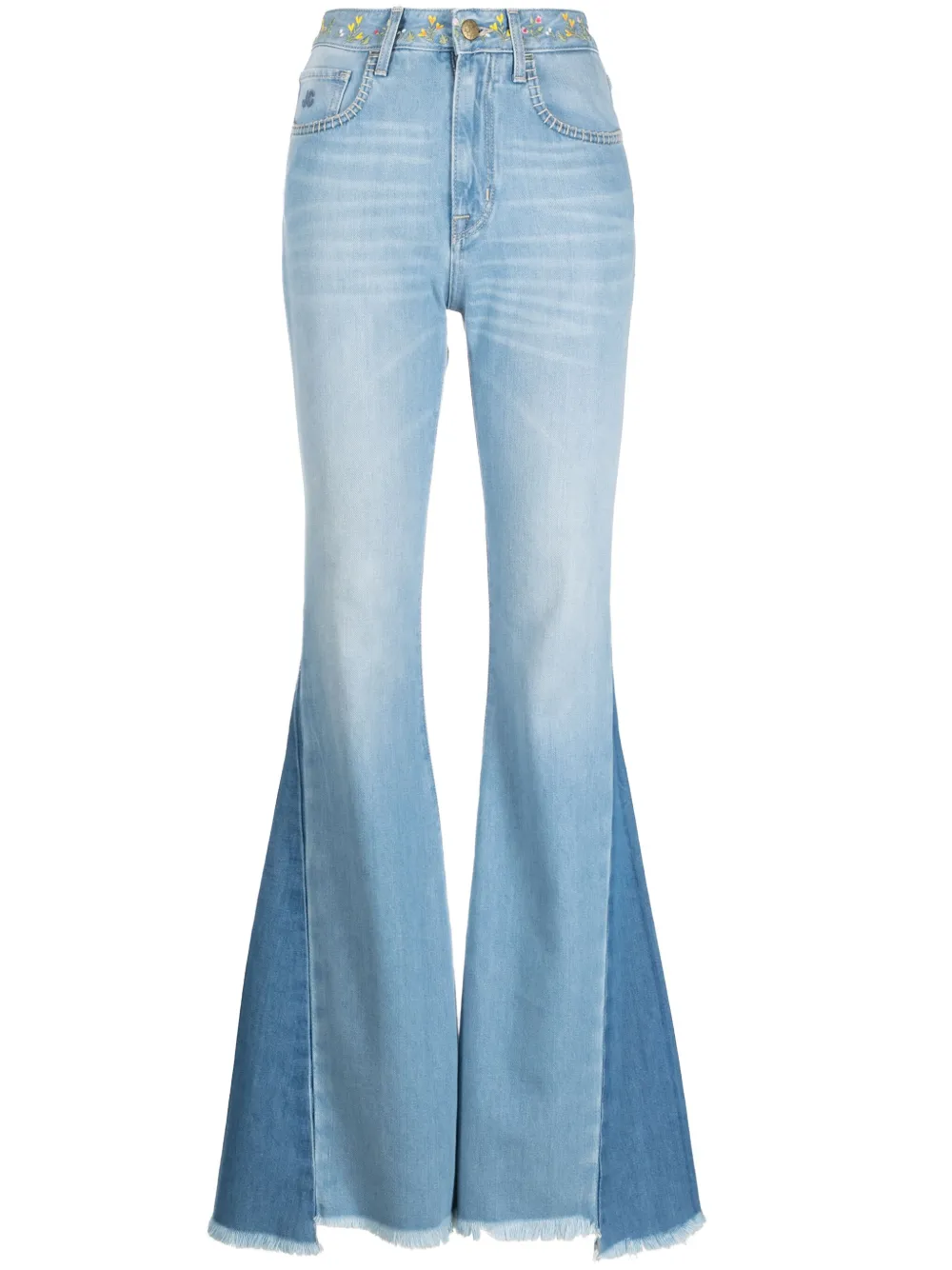 Shop Jacob Cohen High-waisted Flared Jeans In Blue