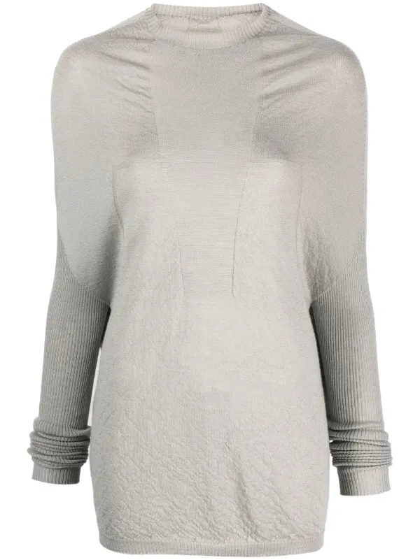 Rick Owens Crater Knit Cashmere Jumper - Farfetch