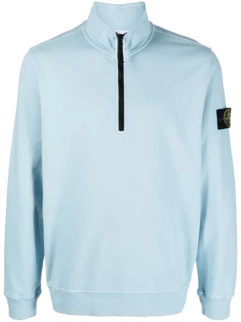 Stone Island half-zip cotton sweatshirt