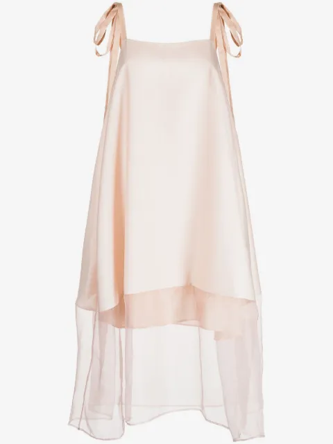 Shanshan Ruan layered-effect sleeveless dress
