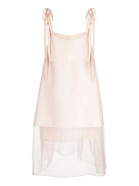 Shanshan Ruan layered-effect sleeveless dress D36C59 - 1