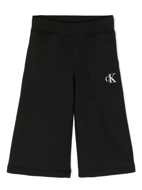Calvin Klein logo-print wide-leg trousers