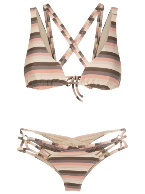 Amir Slama striped strappy bikini