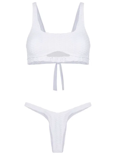 Amir Slama woven-design cut-out bikini