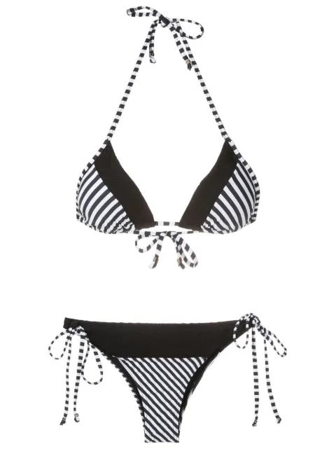Amir Slama striped triangle-cup bikini 