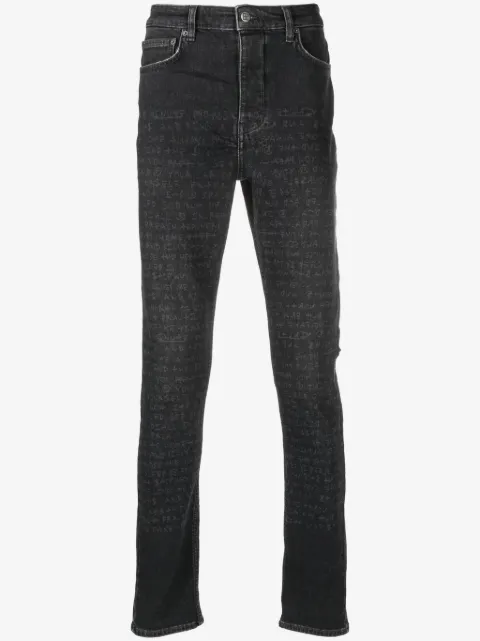 Ksubi jeans tapered con tiro medio