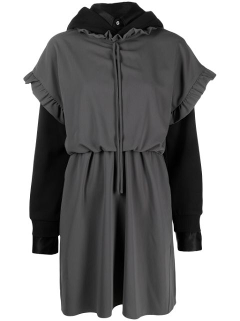 MM6 Maison Margiela layered hooded minidress Women