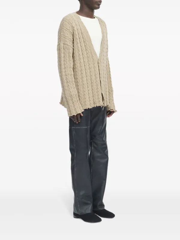 【送料&関税込】MM6 Maison Margiela Wool And Acrylic Cardiga MM6 Maison Margiela Knit Cardigan (Nude) – CNCPTS
