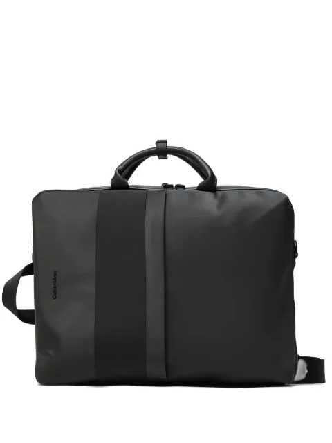 Calvin Klein logo-lettering laptop bag