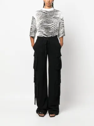パンツ BLUMARINE Woman Pants Black 2P164A N0990 Blumarine Panelled Trousers | Black | FARFETCH