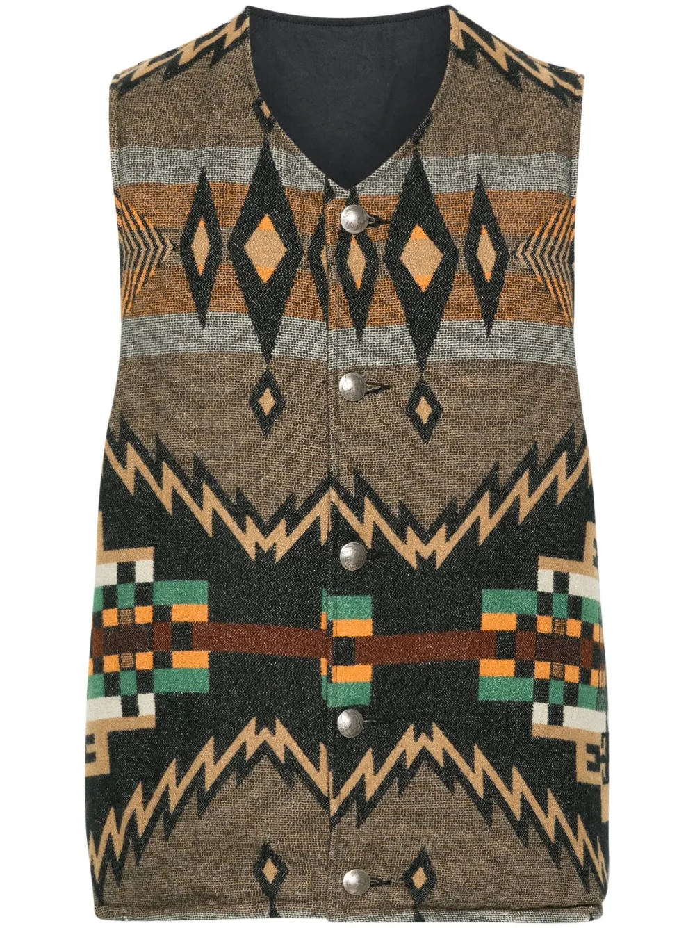 visvim Kora reversible puffer vest | Black | Image 1