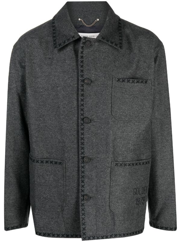 Golden Goose Embroidered Wool Jacket - Farfetch