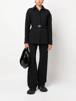 パンツ FENDI Woman Pants Black FR6397AJYF F0GME FENDI pantalone FR6397AJYFF0GME-BLACK