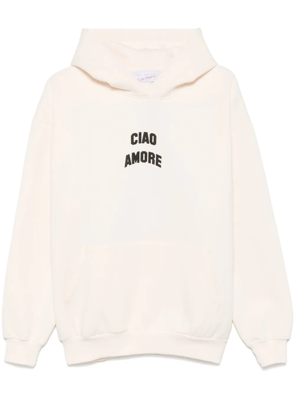 Giada Benincasa Hoodie met tekst Wit