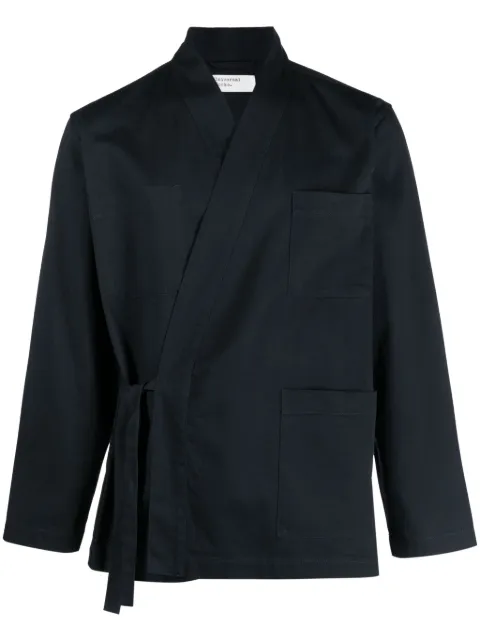 Universal Works tie-fastening cotton jacket
