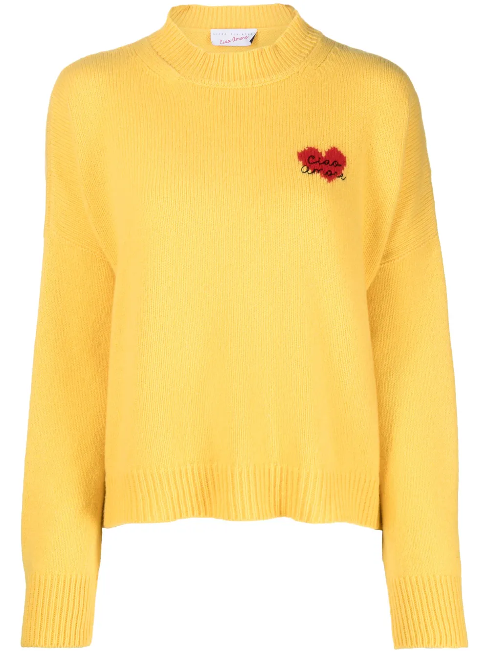 Giada Benincasa Intarsia trui Geel