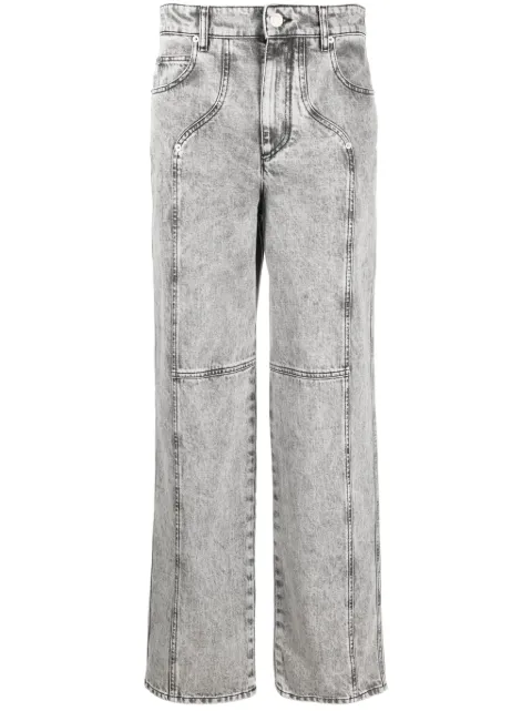 MARANT ÉTOILE Valeria mid-rise straight-leg jeans