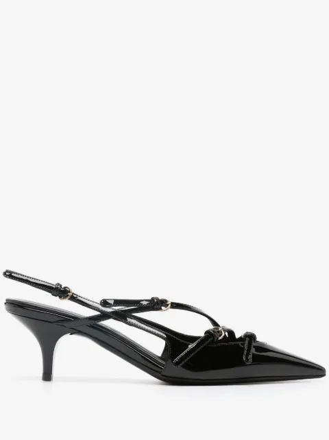 Miu Miu buckle-embellished slingback pumps