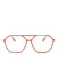Mykita pilot-frame gradient-effect glasses - Orange