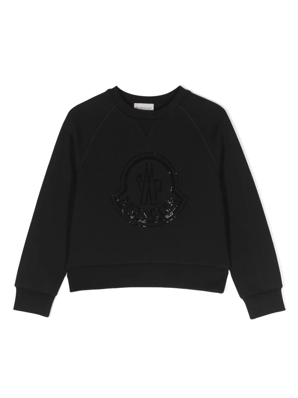 Moncler Enfant Sweater met logo Zwart