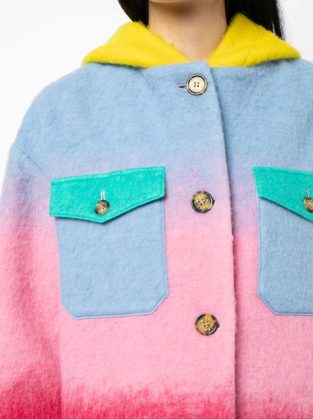 Mira Mikati ombré-effect hooded jacket | Smart Closet