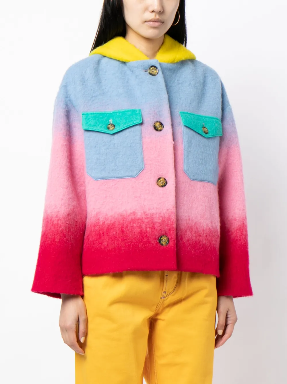 Mira Mikati ombré-effect hooded jacket | Smart Closet