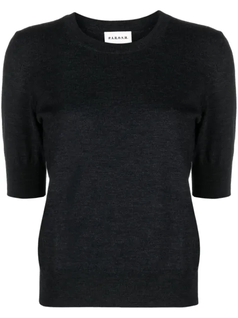 P.A.R.O.S.H. round-neck fine-knit top