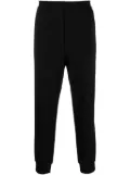 The Row tapered cotton track pants - Black