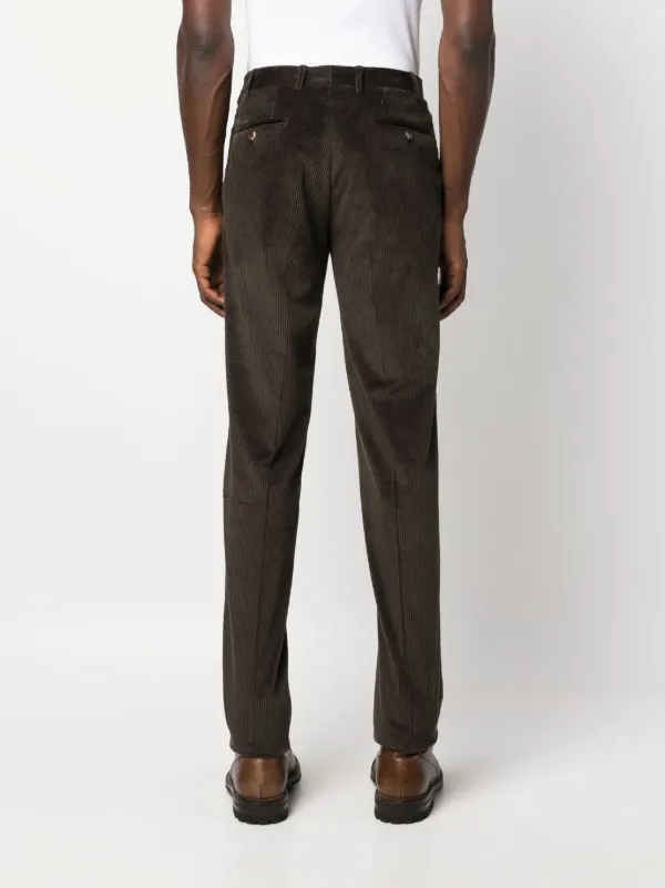 Mens pleated corduroy store pants with cuffs