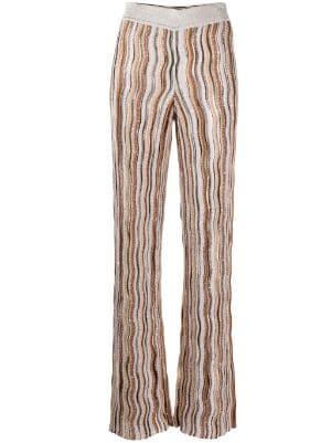 Maje pointelle-knit Leggings - Farfetch