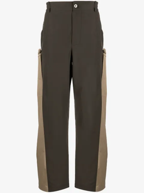 Feng Chen Wang two-tone straight-leg trousers