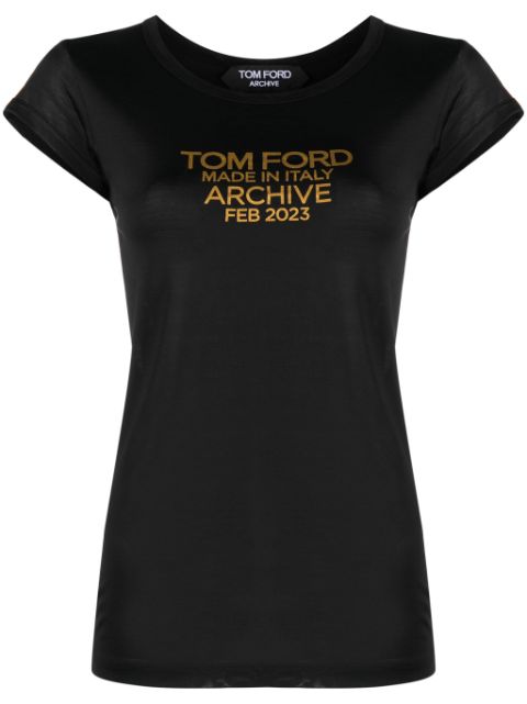 TOM FORD T-Shirt mit Logo-Print