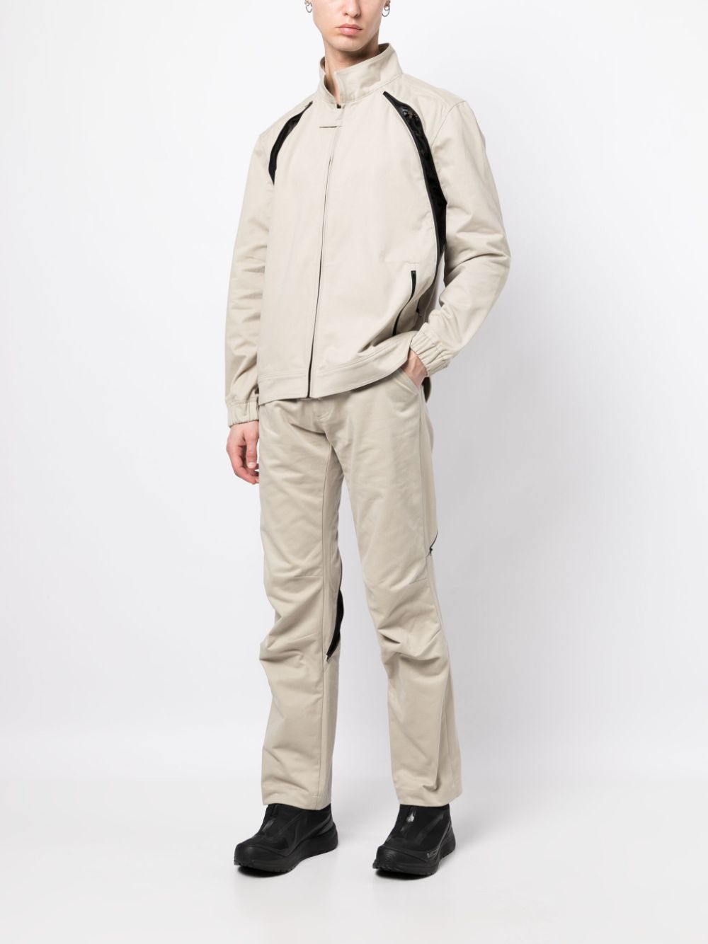 Olly Shinder Broek met doorzichtig vlak - Beige