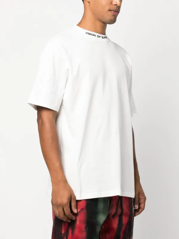 Tシャツ・カットソー VISION OF SUPER Men T Shirts VS01439 OFF WHITE White Vision Of Super ロゴ Tシャツ | ホワイト | FARFETCH JP