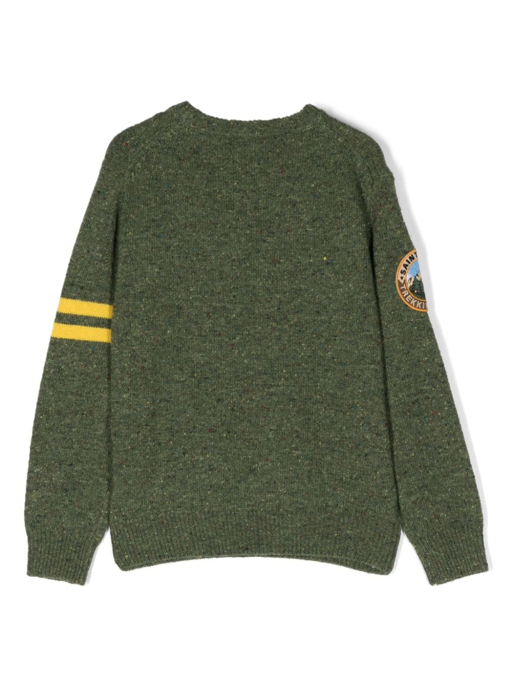 Shop Mc2 Saint Barth Donegal Snoopy Scout Intarsia-knit Jumper In Green