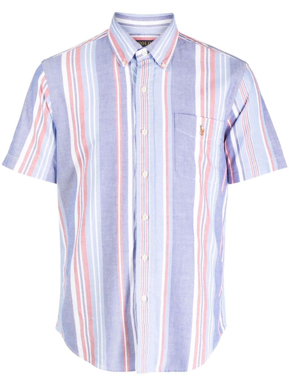 Polo Ralph Lauren Stripe-print Cotton Shirt In Blue