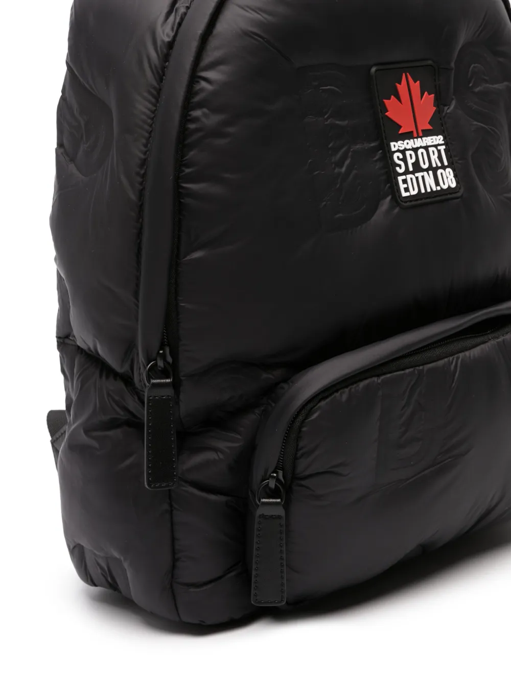 Dsquared2 Kids Rugzak met logopatch - Zwart
