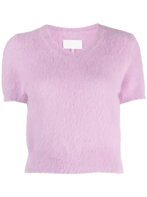 Maison Margiela short-sleeve knitted top