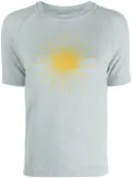 Barrie sun-motif cashmere top - Blue