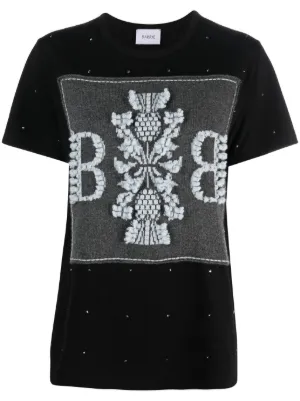 BARRIE(バリー)☆関税込 カシミヤ Bロゴパッチ 半袖 Tシャツ Barrie（バリー）トップス - FARFETCH