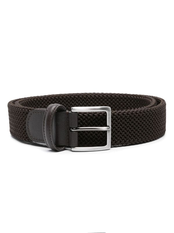 Anderson's Belts Elastic Woven Belt, Black/Grey