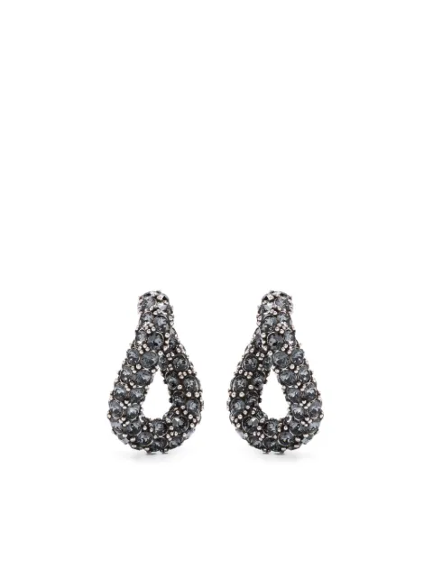 ISABEL MARANT crystal-embellished twisted earrings