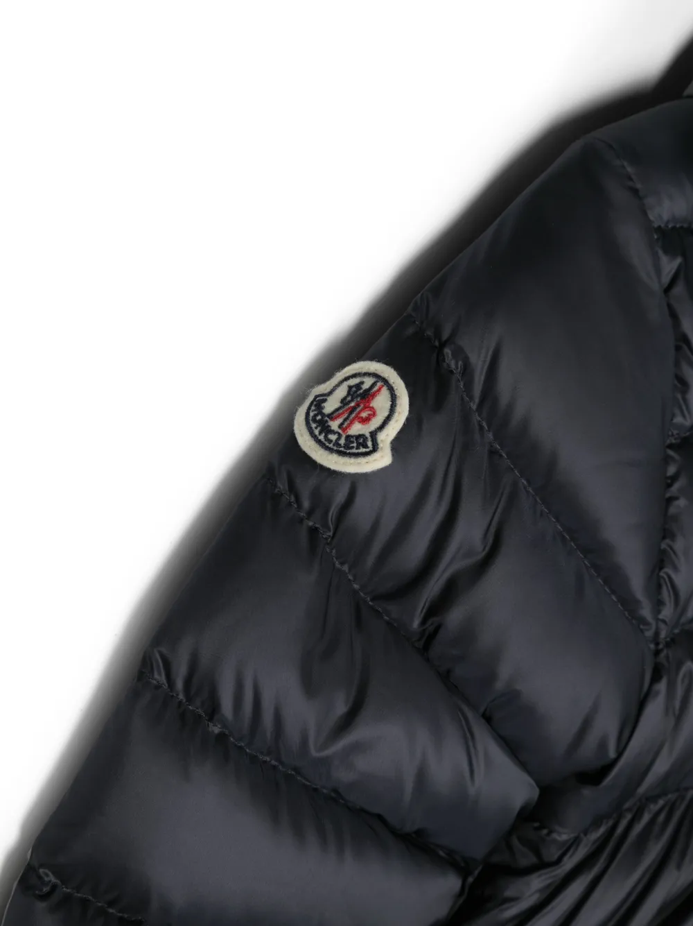  Moncler Enfant Quilted Hooded Puffer Jacket - Blue 