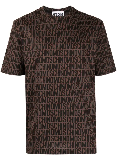 Moschino logo-jacquard crew-neck T-shirt